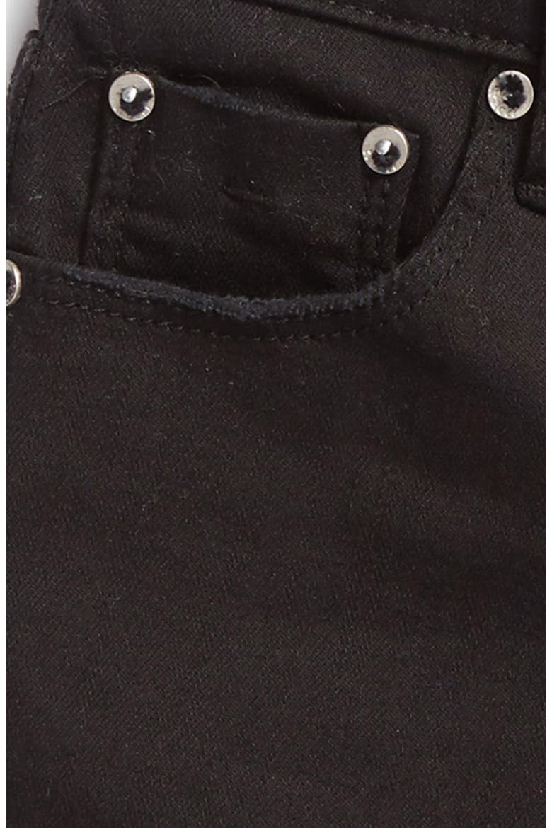 Frayed Shorts, Alternate, color, BLACK