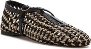 275 Central Izabel Woven Raffia Ballet Flat