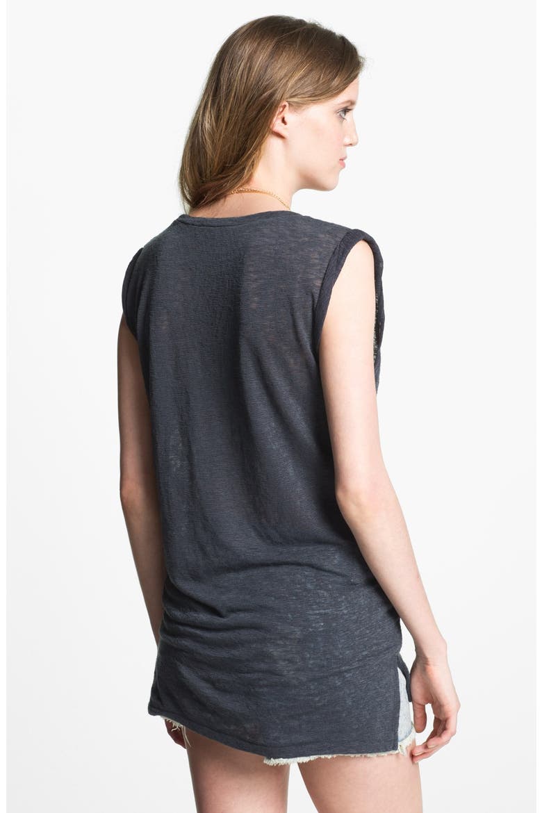 Rubbish Burnout Muscle Tee, Alternate, color, GREY- STONEHENGE