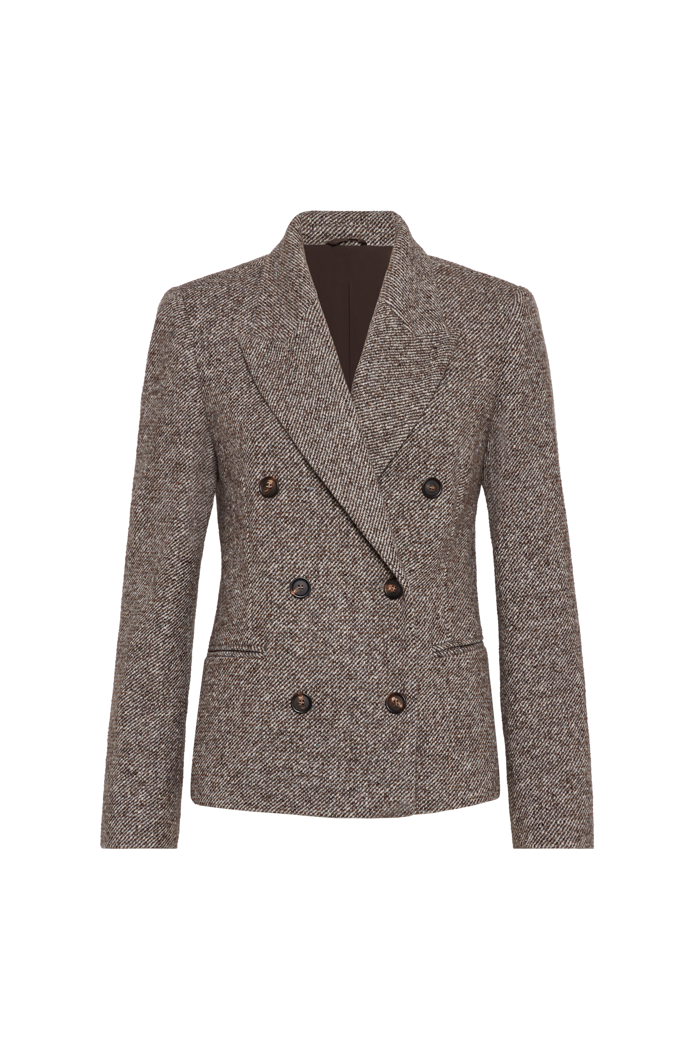 Melange diagonal blazer