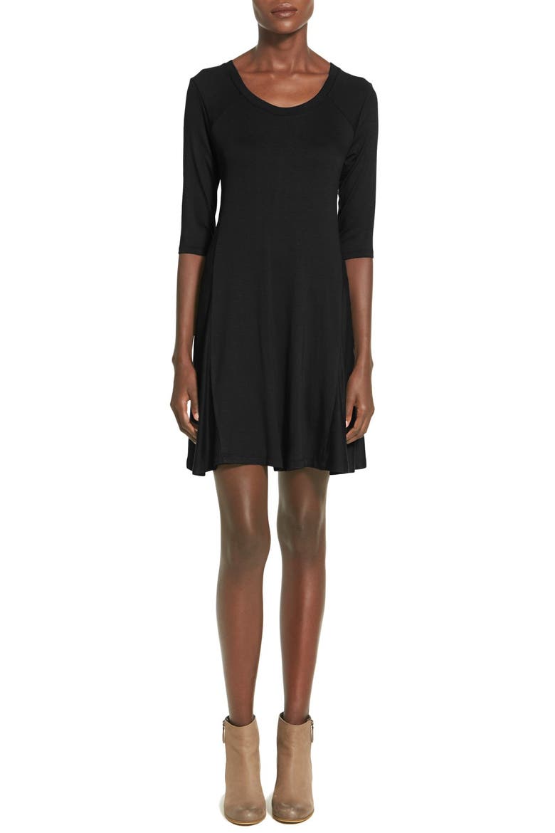 Shift Dress, Main, color, BLACK
