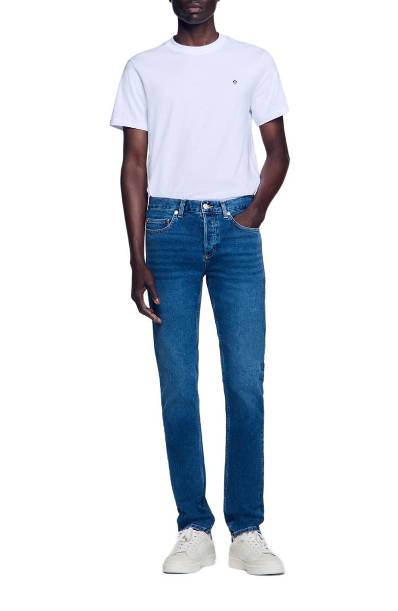 SANDRO Waterless slim-fit jeans, Alternate, color,