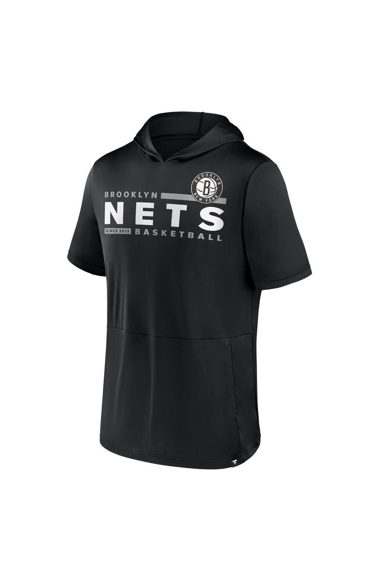 FANATICS Men's Fanatics Branded Black Brooklyn Nets Possession Hoodie T-Shirt, Alternate, color, Black