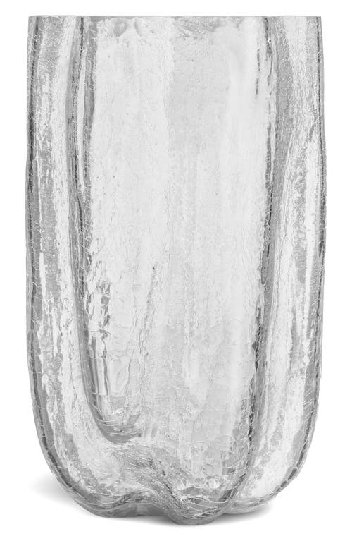 Kosta Boda Crackle Extralarge Vase In Clear