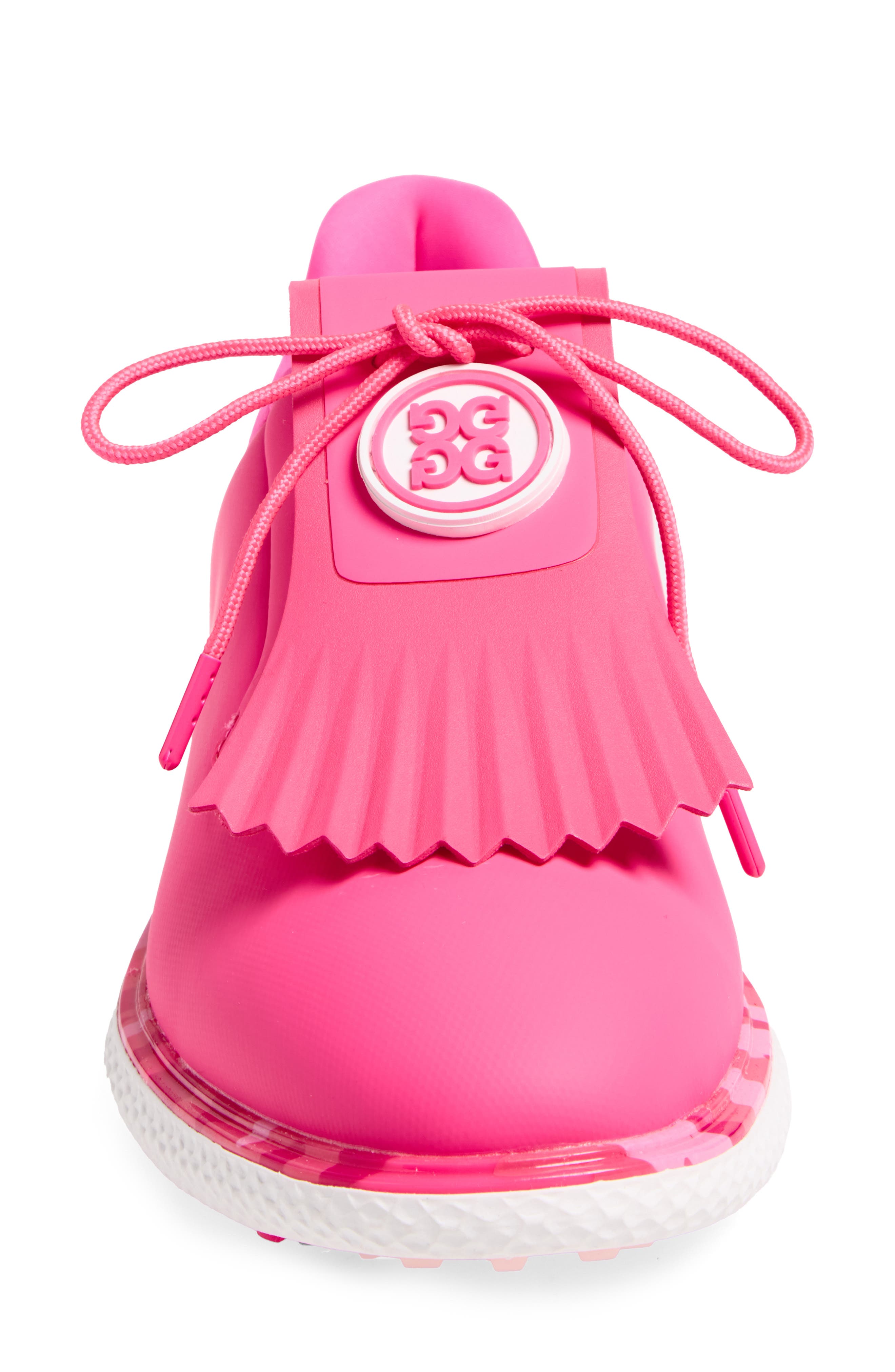 G/FORE Gallivant2r Perforated Kiltie Golf Shoe, Alternate, color, Knockout Pink