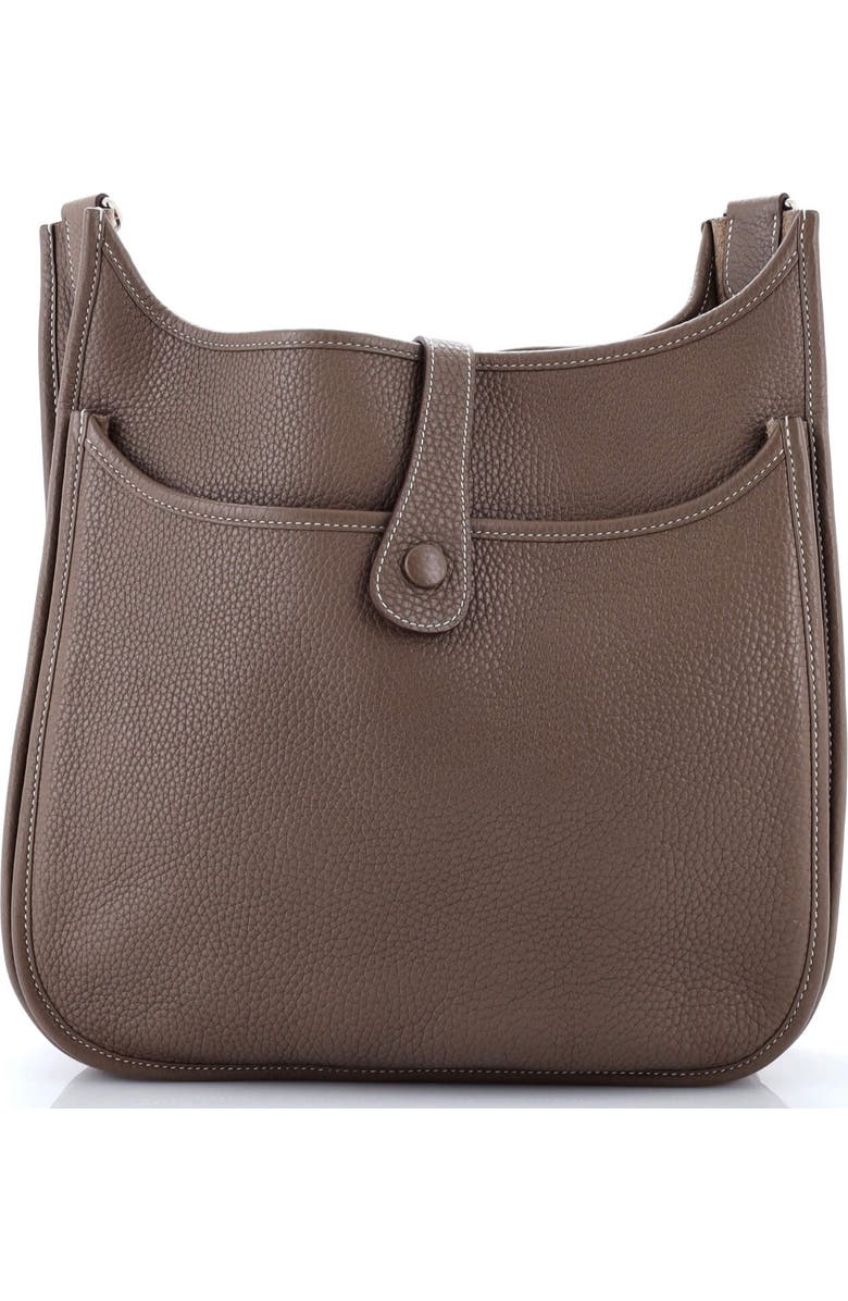 Pre-Owned Hermes Evelyne Bag Gen III Clemence PM, Alternate, color, Etoupe