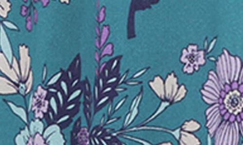 City Chic Lyra Floral Print Long Sleeve Maxi Dress In Multi