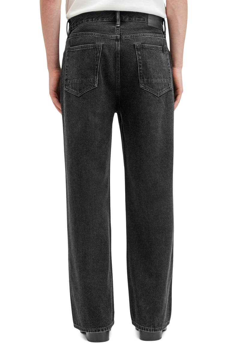 Lenny Straight Leg Jeans, Alternate, color, WASHED BLACK