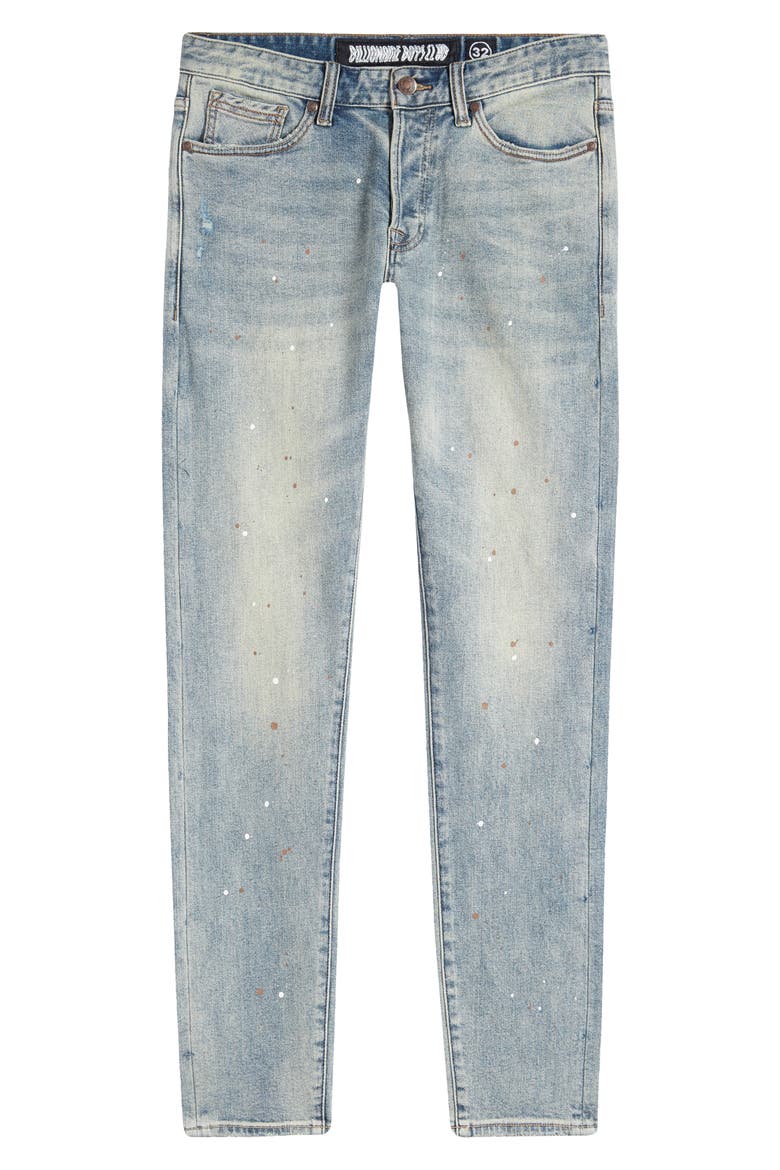 Lunar Distressed Stretch Jeans, Alternate, color, MOLECULE
