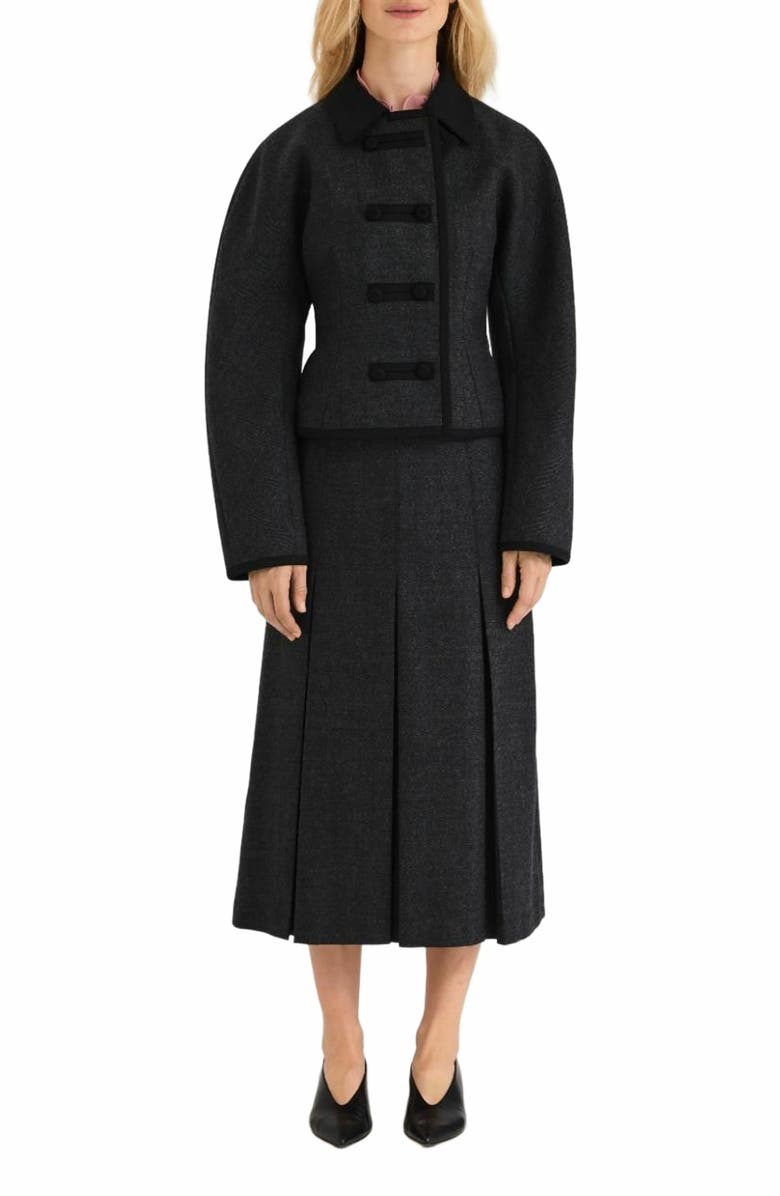 Rebecca Taylor Lucien Jacket, Alternate, color, Charcoal