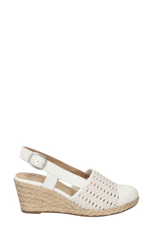 EASY STREET EASY STREET TAFFY SLINGBACK ESPADRILLE WEDGE SANDAL