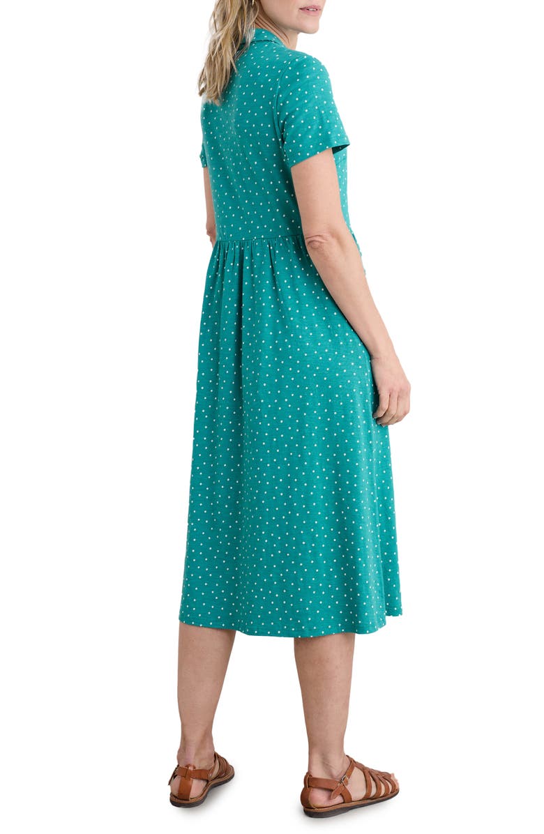 Seasalt Cornwall Mainland Short Sleeve Dress, Alternate, color, Rustic Spot Rockpool