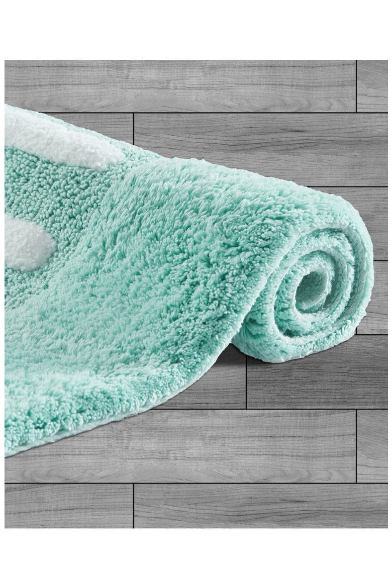 His & Hers 2-Piece Bath Mat Set, Alternate, color, AQUA BLUE