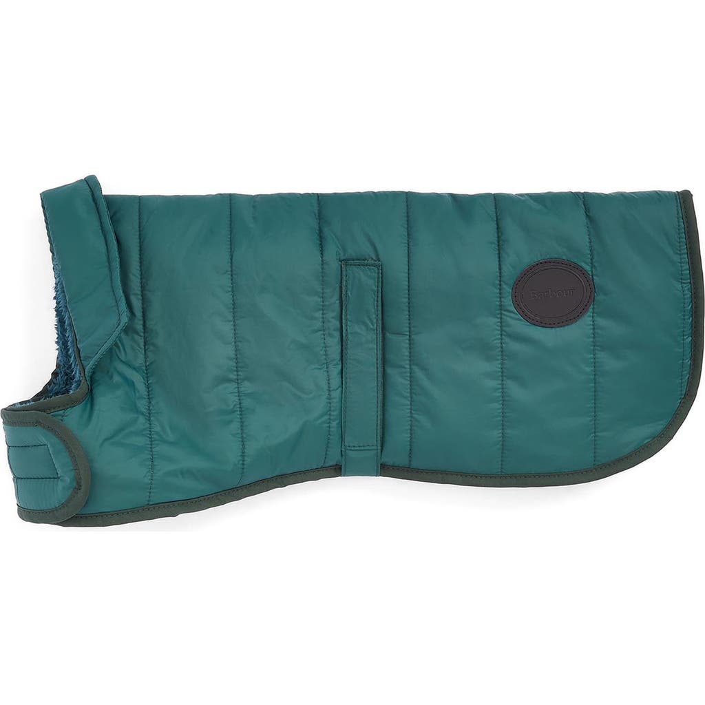 Barbour Baffle Quilted Dog Coat In Green