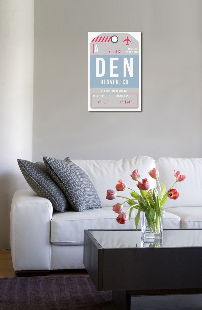 Oliver Gal Denver Luggage Tag Wall Art, Alternate, color,