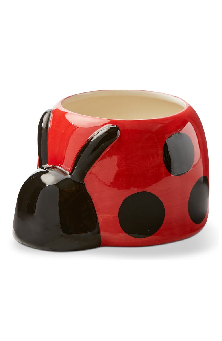 tag Ladybug 4" Planter Red Multi Earthenware Spring, Main, color, Red