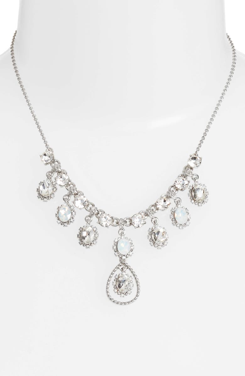 Marchesa Crystal Frontal Necklace, Alternate, color, 