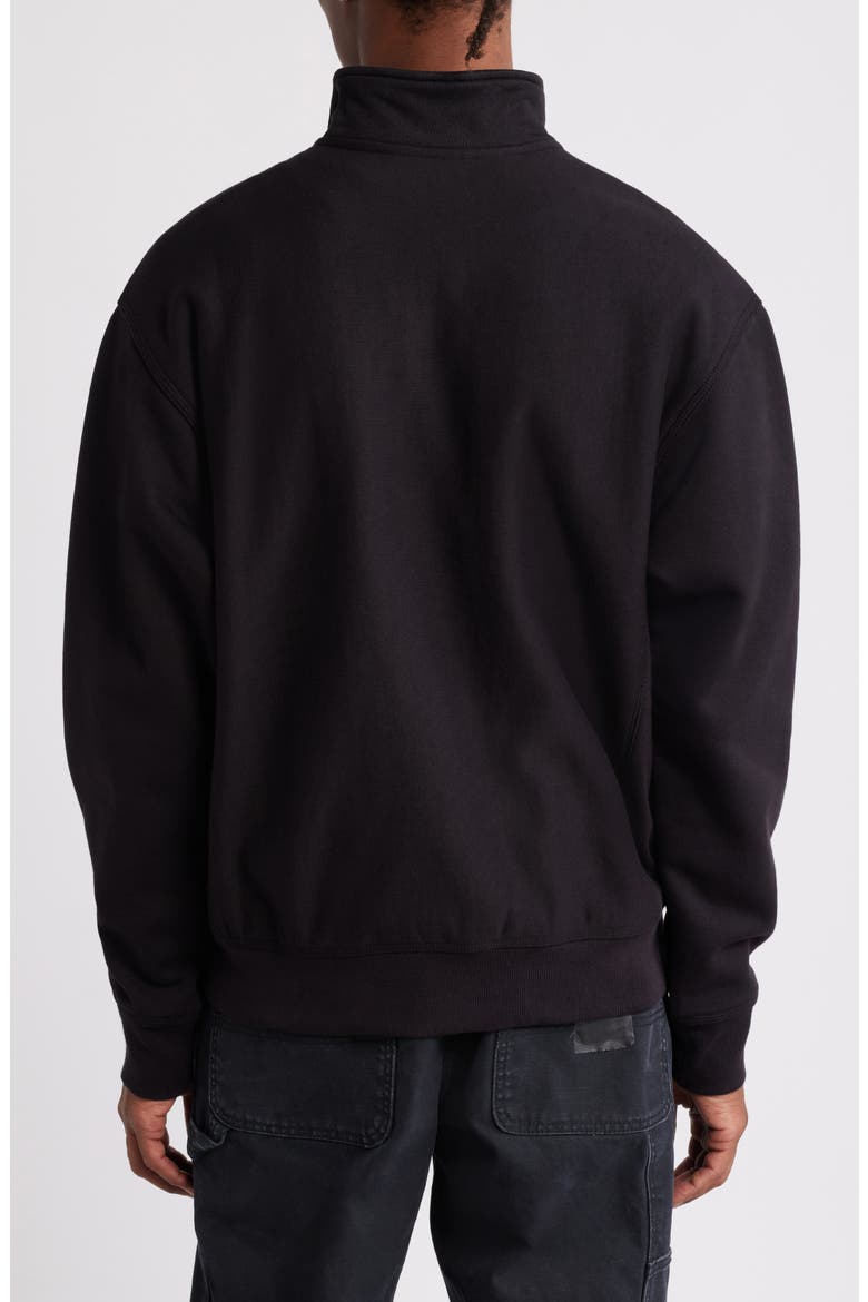 Quarter Zip Pullover, Alternate, color, BLACK