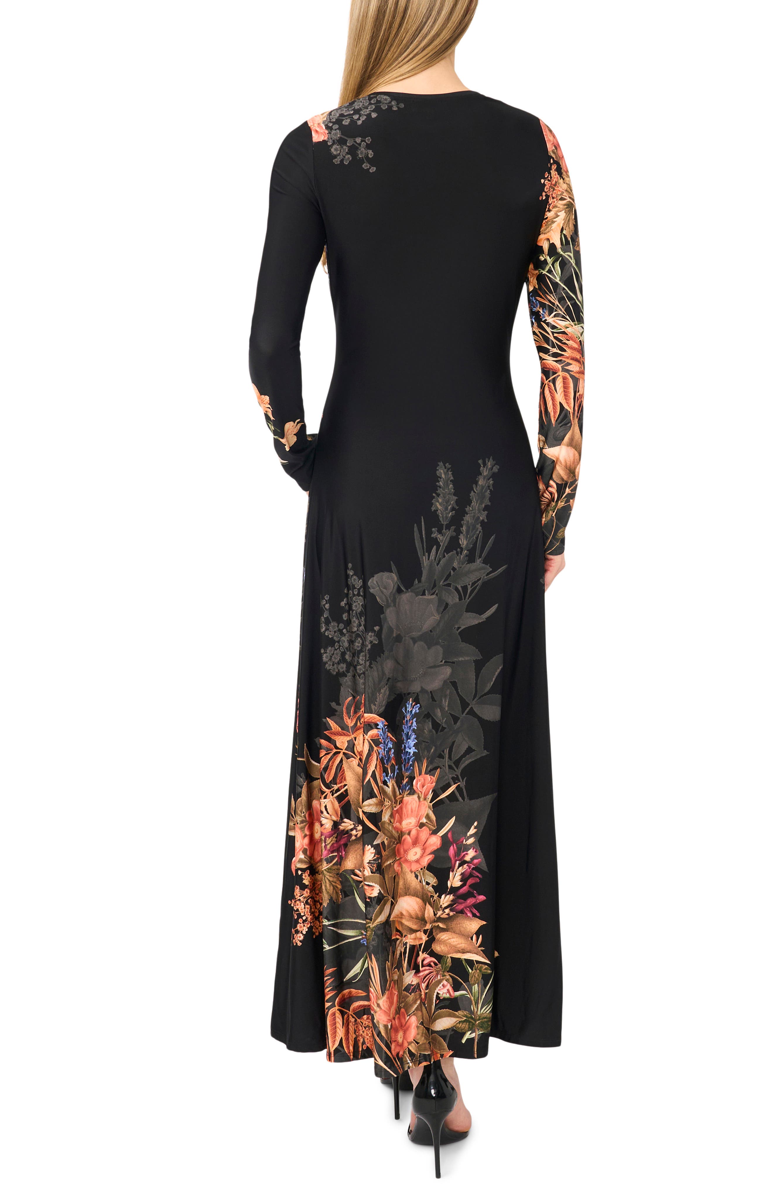 ted baker tiered jersey dress Millie Floral Maxi (Women) GREN_Dresses and Jumpsuits