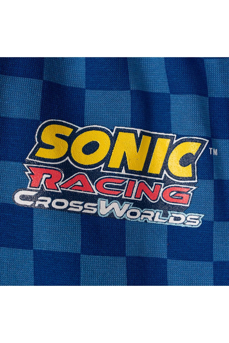 Sonic the Hedgehog Racing Fleece Sweatshirt and Pants Set, Alternate, color, Sonic Navy Blue