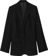 Zadig & Voltaire Valse Metallic Stripe Jacket