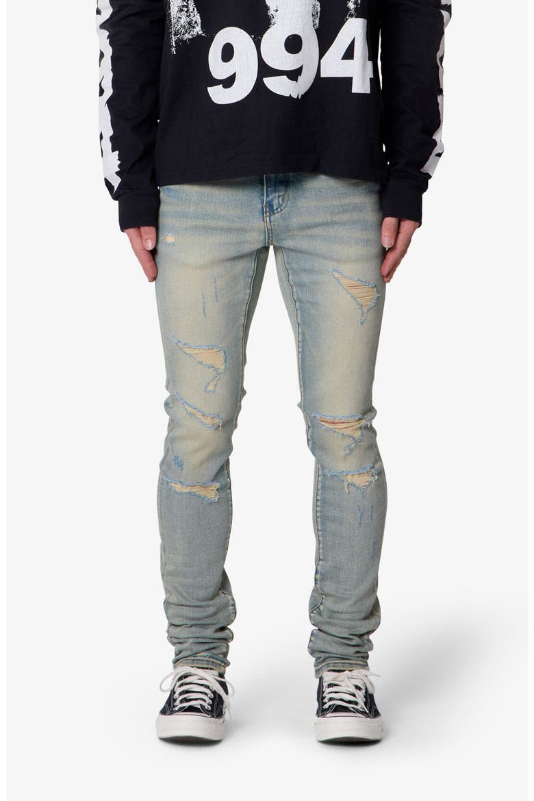 Distressed Skinny Jeans, Main, color, VINTAGE BLUE