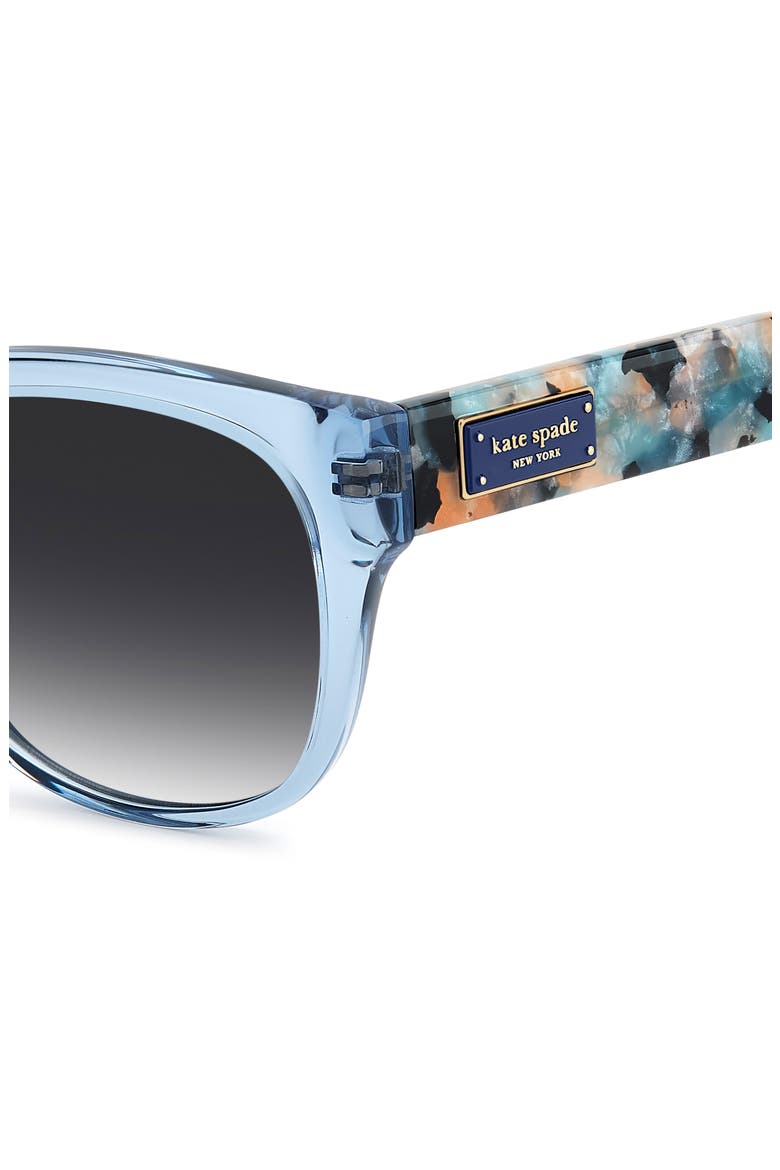 kate spade Round Sunglasses with Blue Gradient Lenses Kate Spade Dark Blue Gradient Round Ladies Sunglasses  main image 2