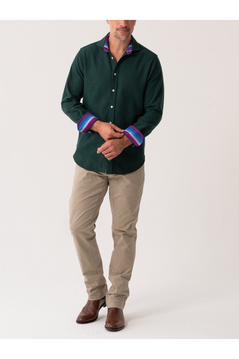 Button Up Shirt, Alternate, color, Green