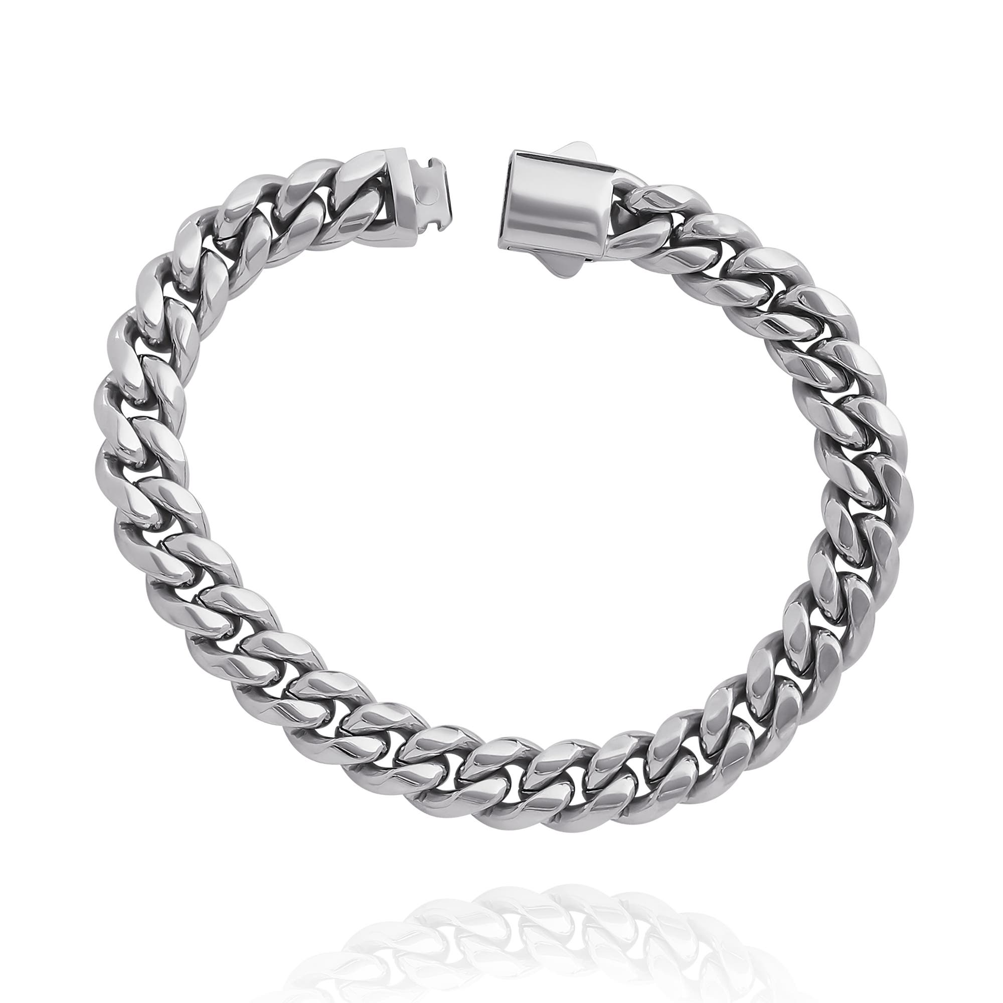 Lucky Brand Silver-Tone Woven Chain Bracelet (Men) | Nordstrom