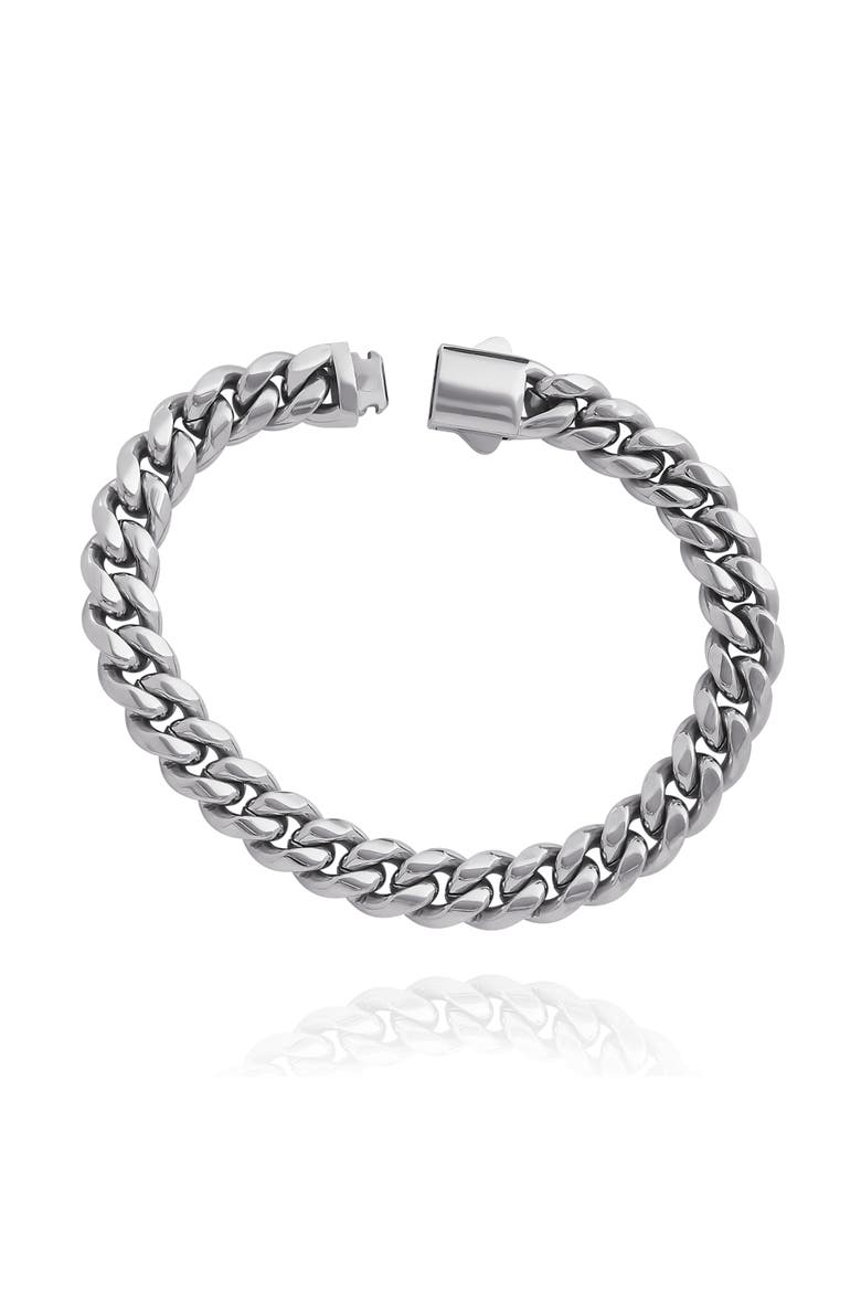 Silver-Tone Woven Chain Bracelet, Alternate, color, Silver