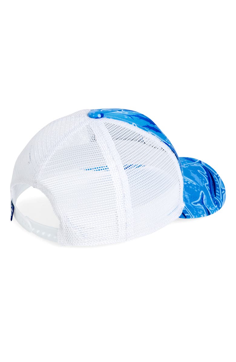 vineyard vines Kids' Bone Fishing Trucker Hat, Alternate, color, 