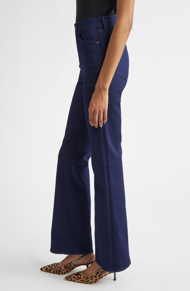 Veronica Beard Crosbie High Waist Slim Wide Leg Jeans, Alternate, color, Indigo Rinse