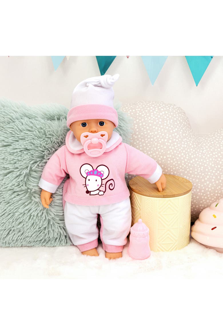 14 Inch Interactive Baby Doll, Mouse, Alternate, color, Multicolored