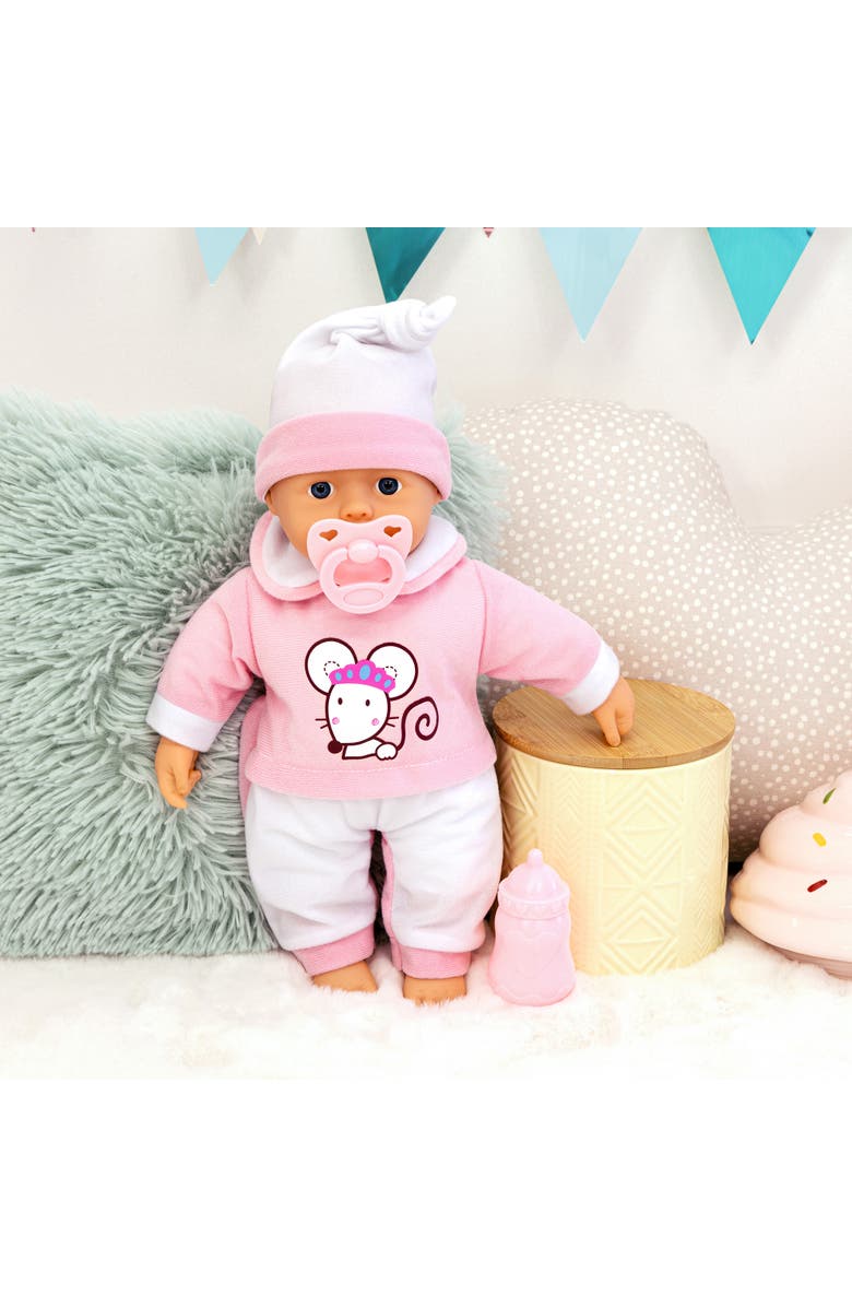 Bayer Design 14 Inch Interactive Baby Doll, Mouse, Alternate, color, Multicolored