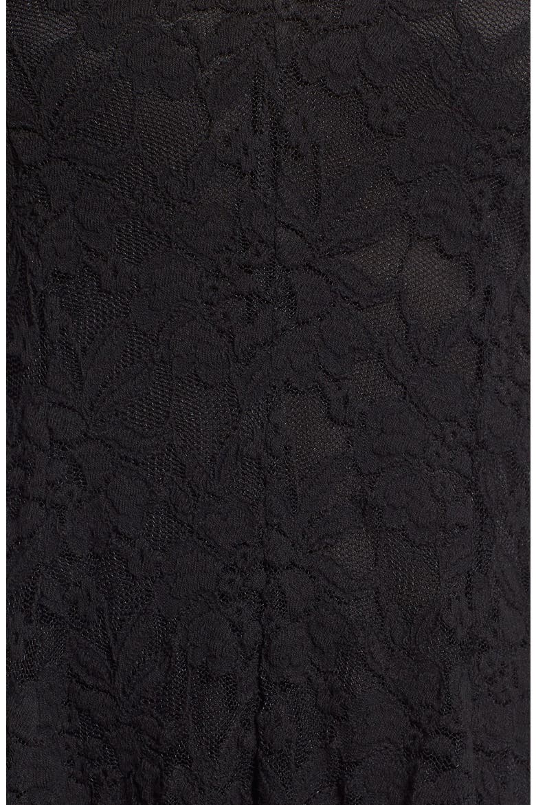 Lace Romper, Alternate, color, BLACK
