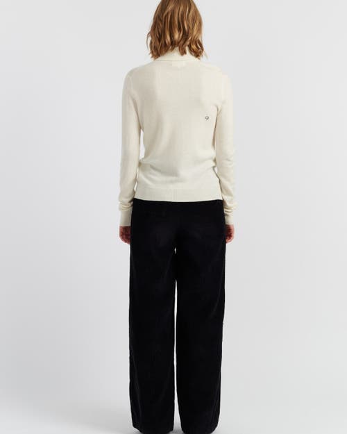 Chinti & Parker Wool-cashmere Top Hat Snoopy Sweater In White