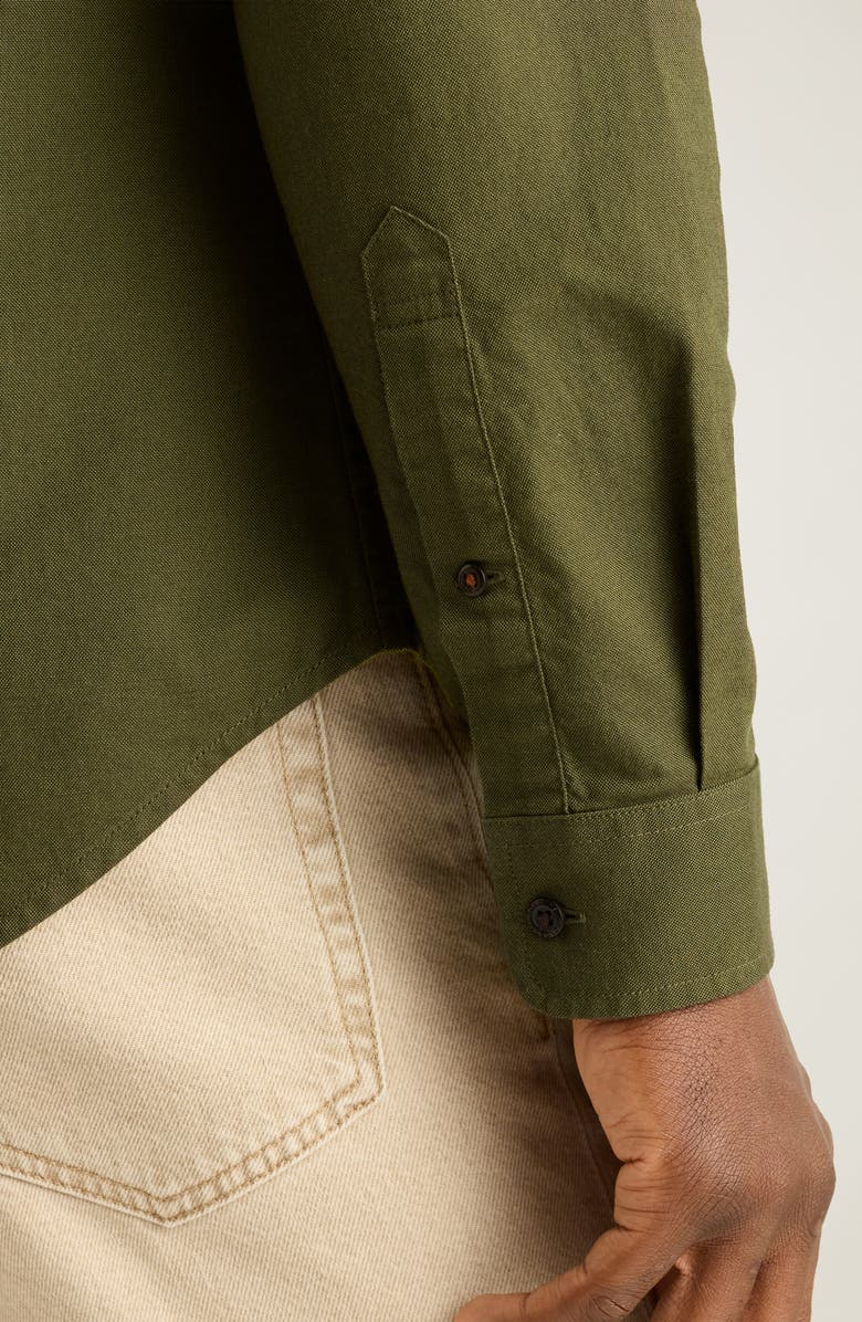 Bonobos Everyday Slim Fit Solid Cotton Button-Down Oxford Shirt, Alternate, color, Olive