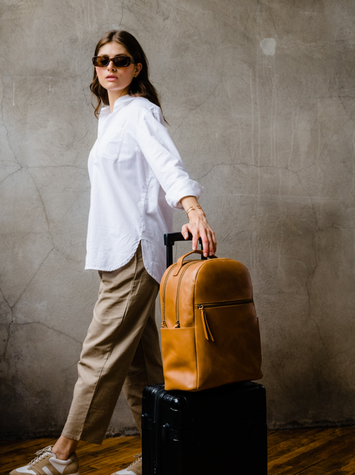 Able Alem Backpack In Cognac
