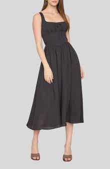 Blu Pepper Bow Fit & Flare Midi Sundress