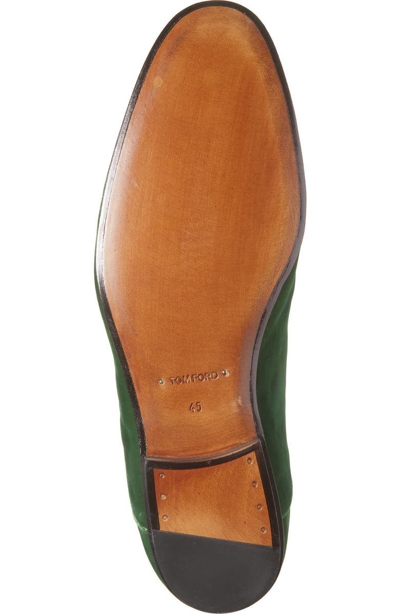 TOM FORD Velvet Smoking Slipper, Alternate, color, Emerald