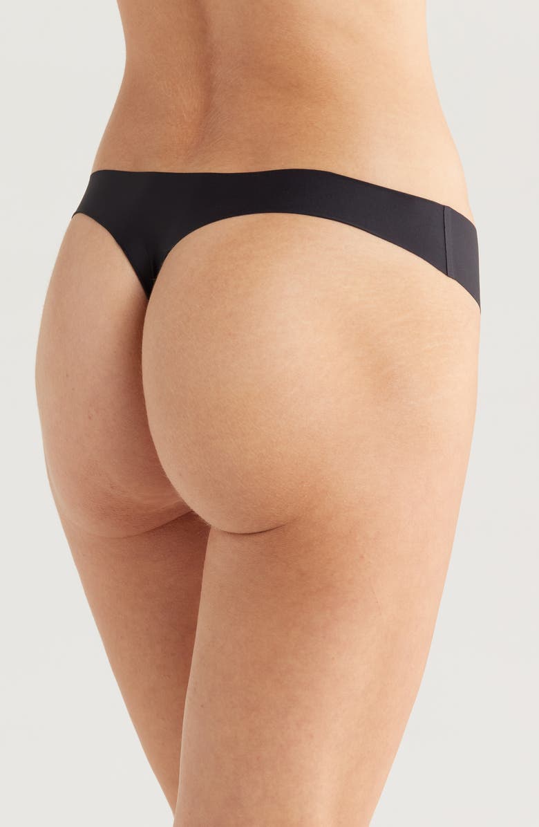 Simone Perele Uniq Seamless Thong, Alternate, color, Black