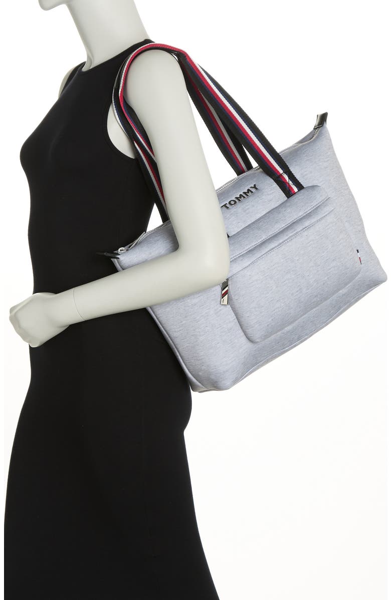 Tommy Hilfiger Jen Heather Jersey Tote Bag, Alternate, color,