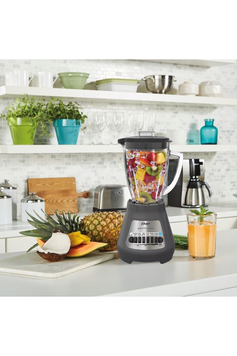 Classic Duralast 8 Speed Blender with 6 Cup Glass Blending Jar, Alternate, color, Grey