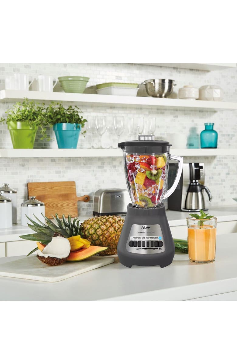 OSTER Classic Duralast 8 Speed Blender with 6 Cup Glass Blending Jar, Alternate, color, Grey