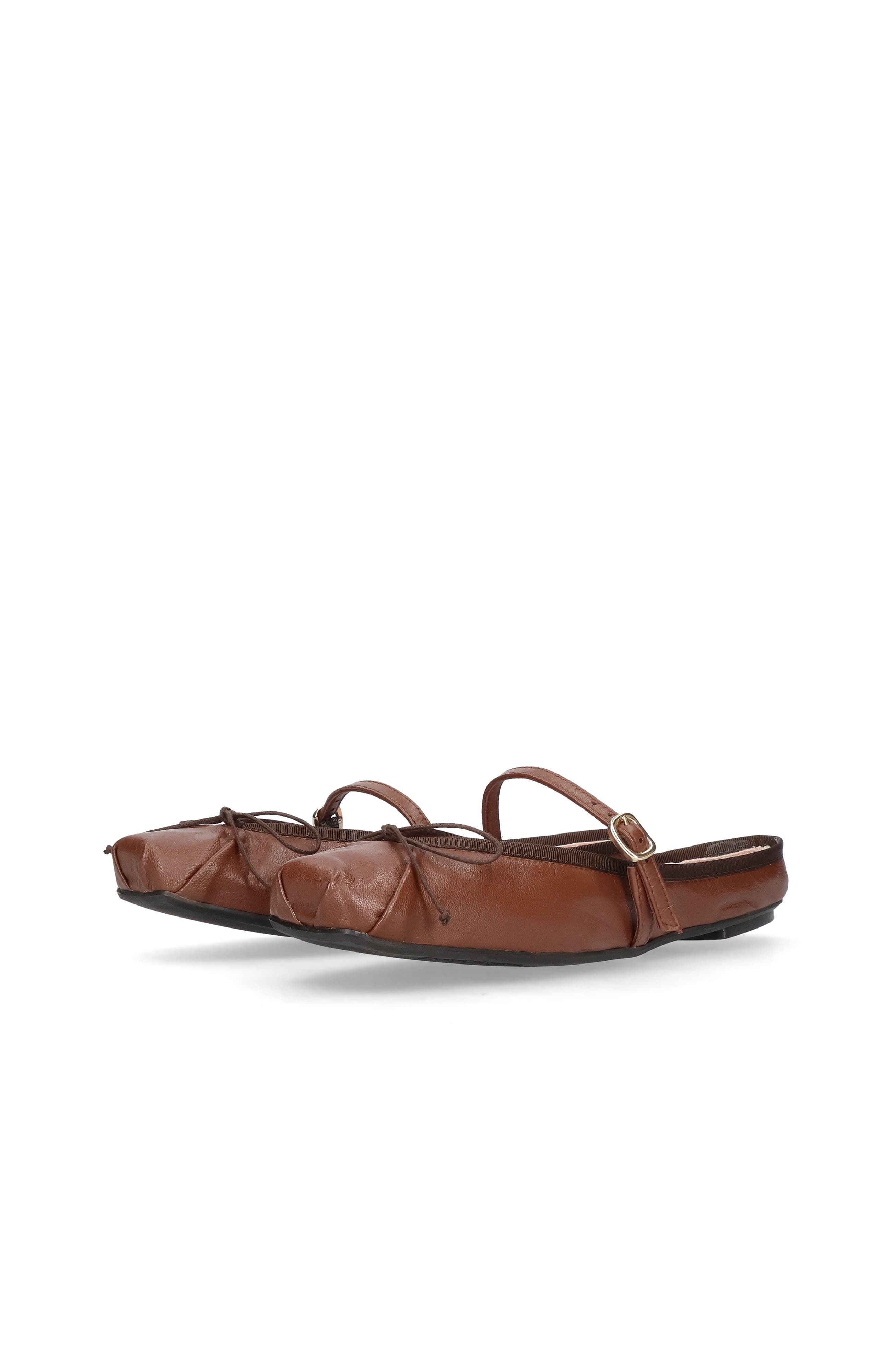 Pretty Ballerinas Square Toe Ballet Slide, Alternate, color, Brown