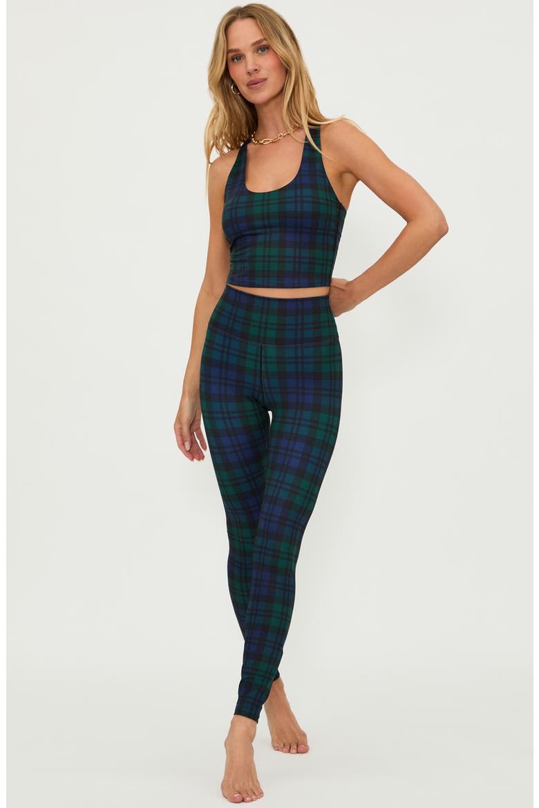 Piper High Waist Leggings, Alternate, color, WINTERGREEN PLAID