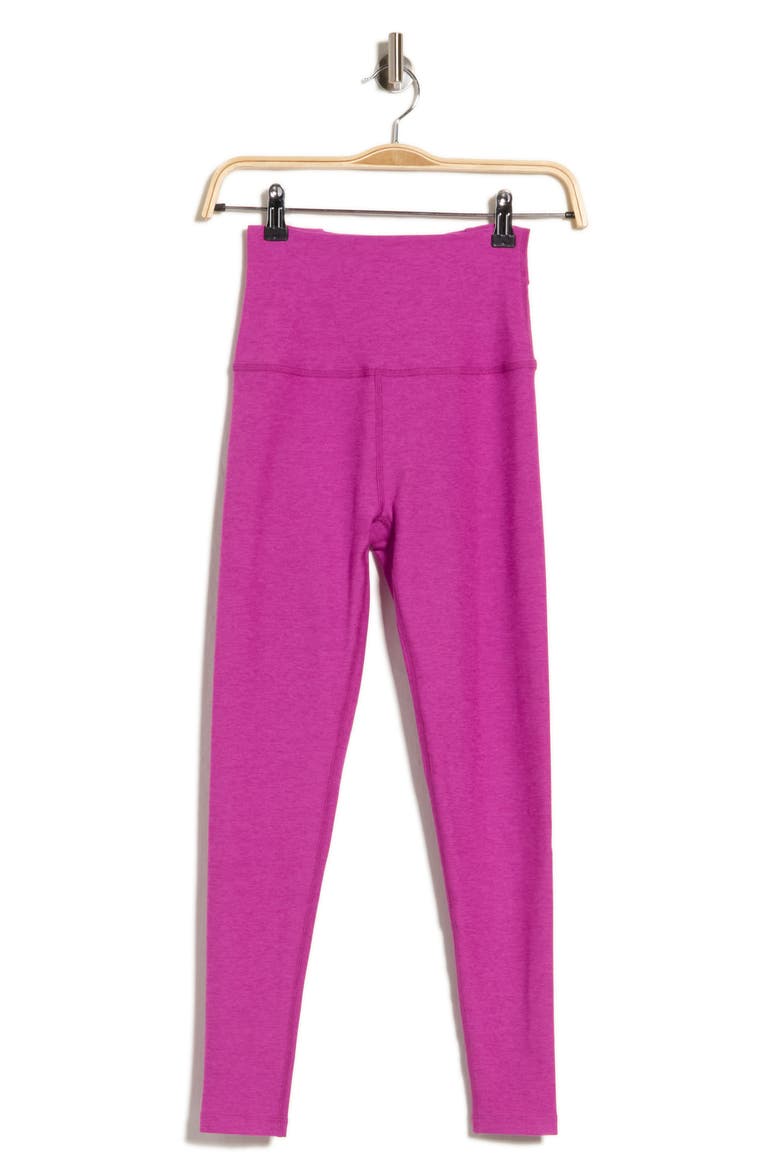 Spacedye Spin Out High Waist Leggings, Main, color, MAGENTA HEATHER