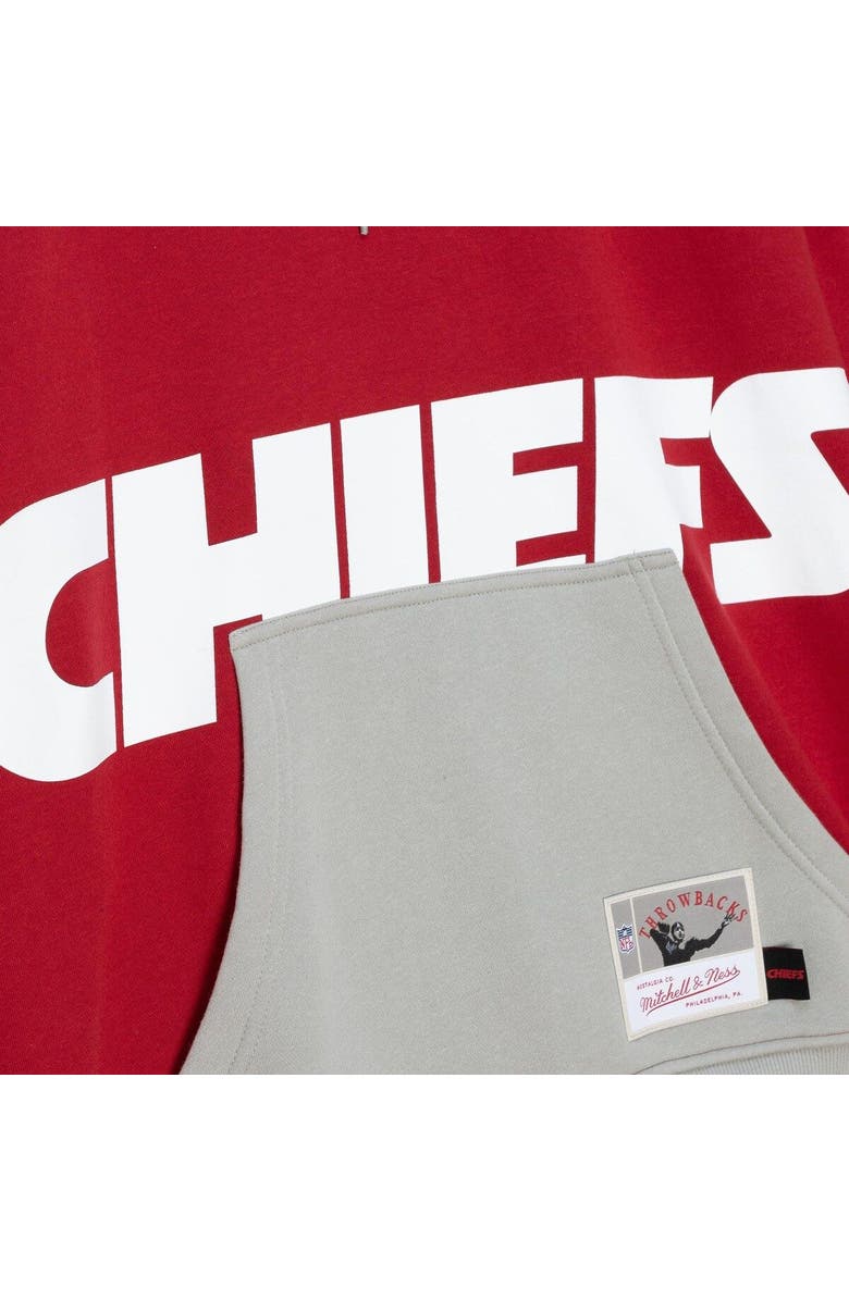 Mitchell & Ness Men's Mitchell & Ness Red Kansas City Chiefs Big Face 5.0 Pullover Hoodie, Alternate, color, 