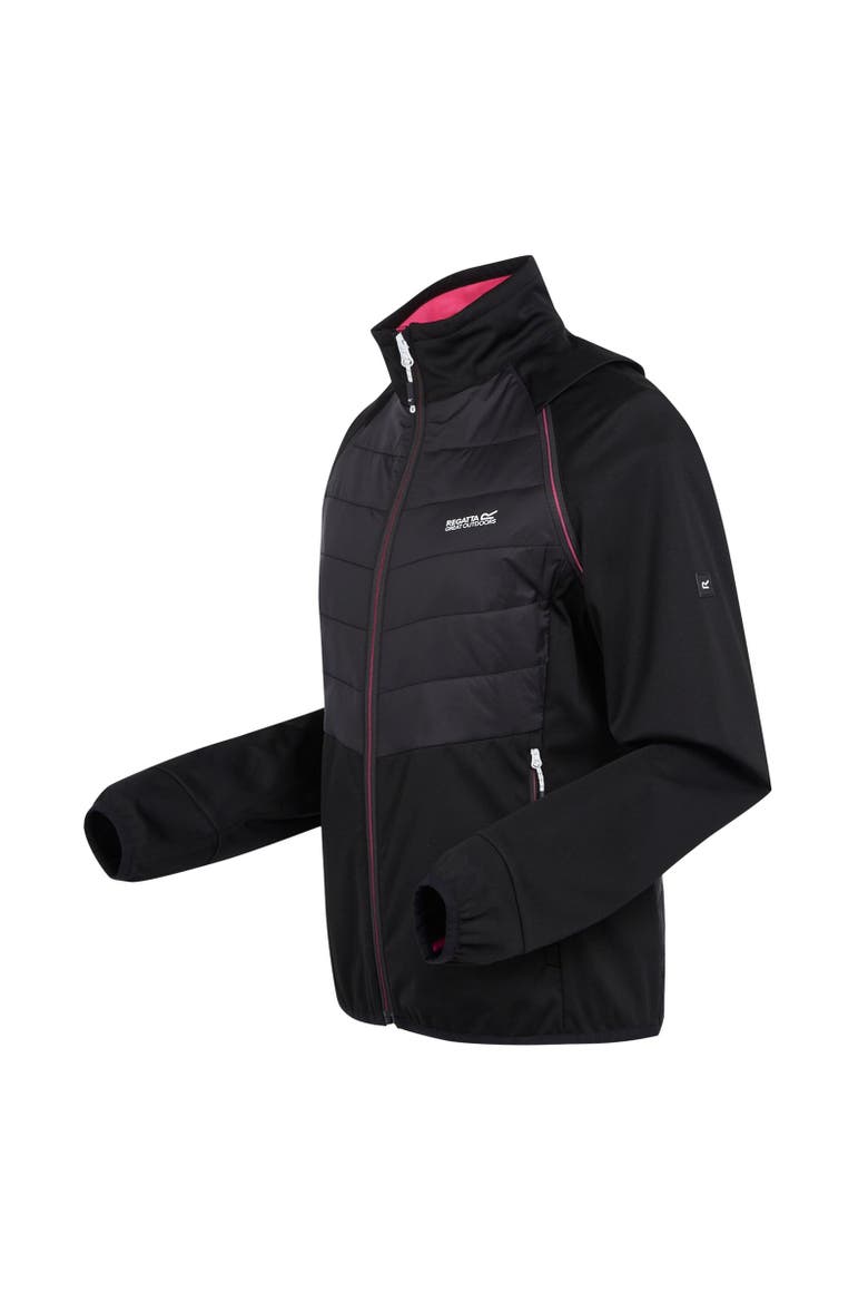 Steren Ii Hybrid Jacket, Alternate, color, Black and Flamingo Pink