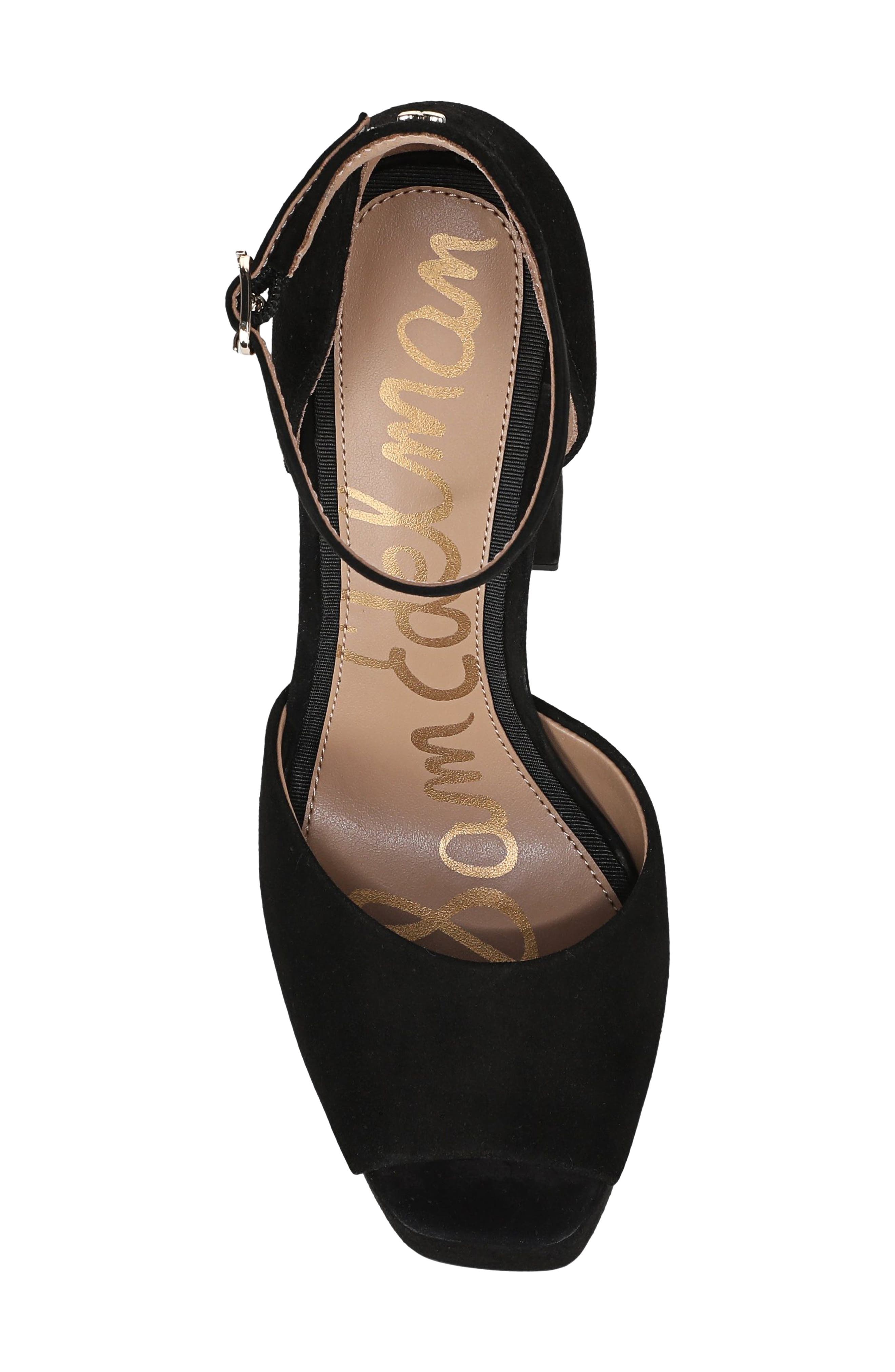 Kirra Platform Sandal, Alternate, color, BLACK SUEDE